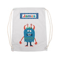 Personalised Boy's Little Monster PE Kit Bag