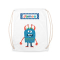 Personalised Boy's Little Monster PE Kit Bag