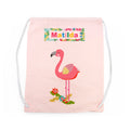 Personalised Flamingo Nursery Bag