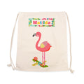 Personalised Flamingo Nursery Bag