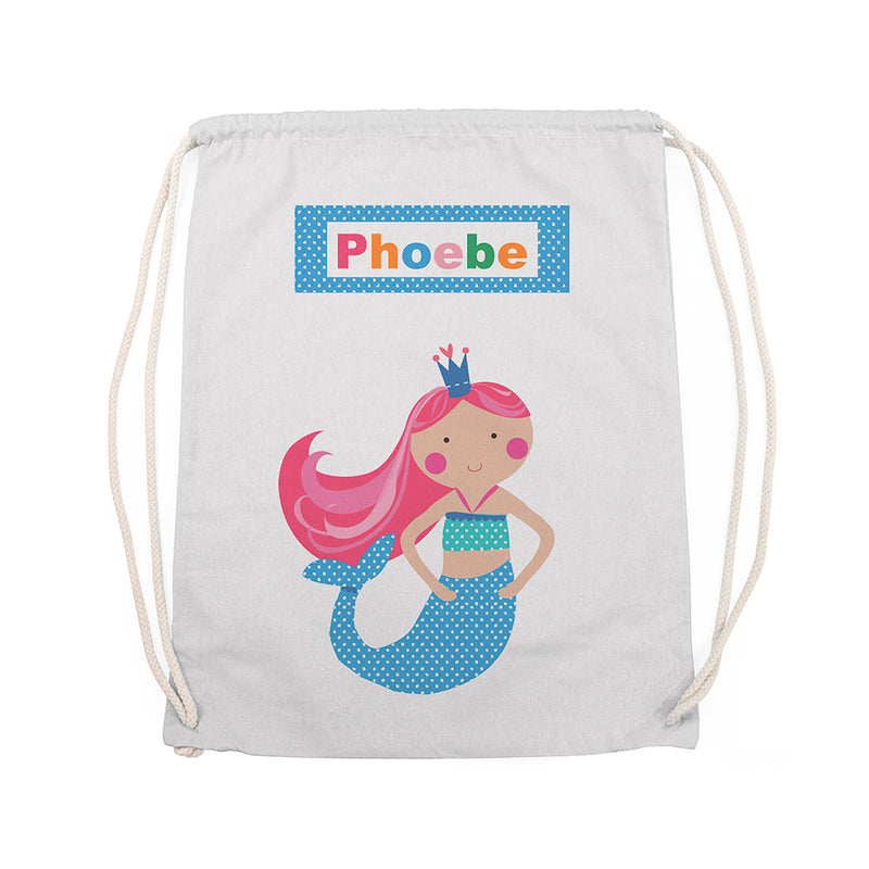 Personalised Mermaid Nursery Bag