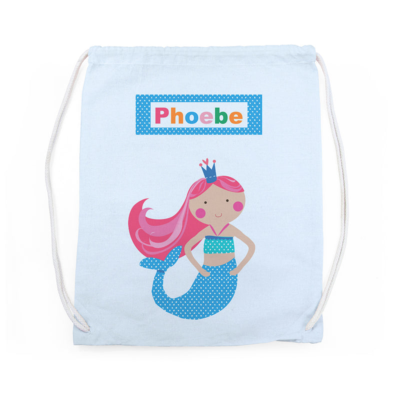 Personalised Mermaid Nursery Bag