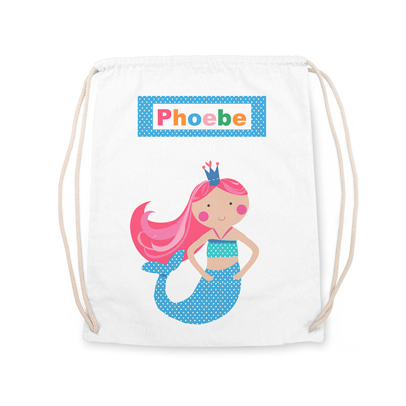 Personalised Mermaid Nursery Bag