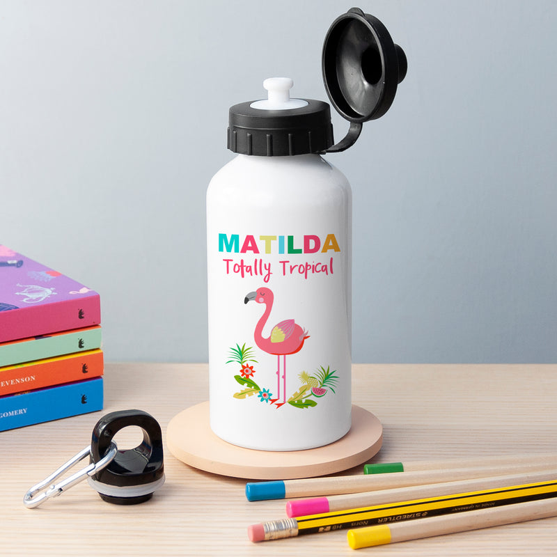 Personalised Flamingo Water Bottle