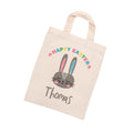 Personalised Rabbit Natural Easter Egg Hunt Bag