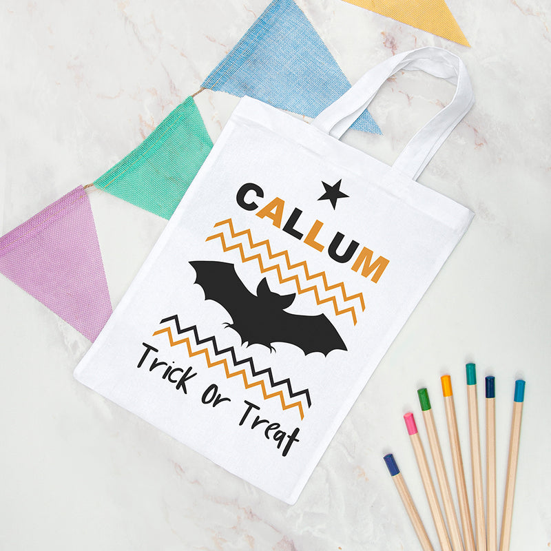 Personalised Halloween Trick or Treat Bag