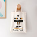 Personalised Cotton Halloween Trick or Treat Bag