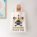 Personalised Cotton Halloween Trick or Treat Bag