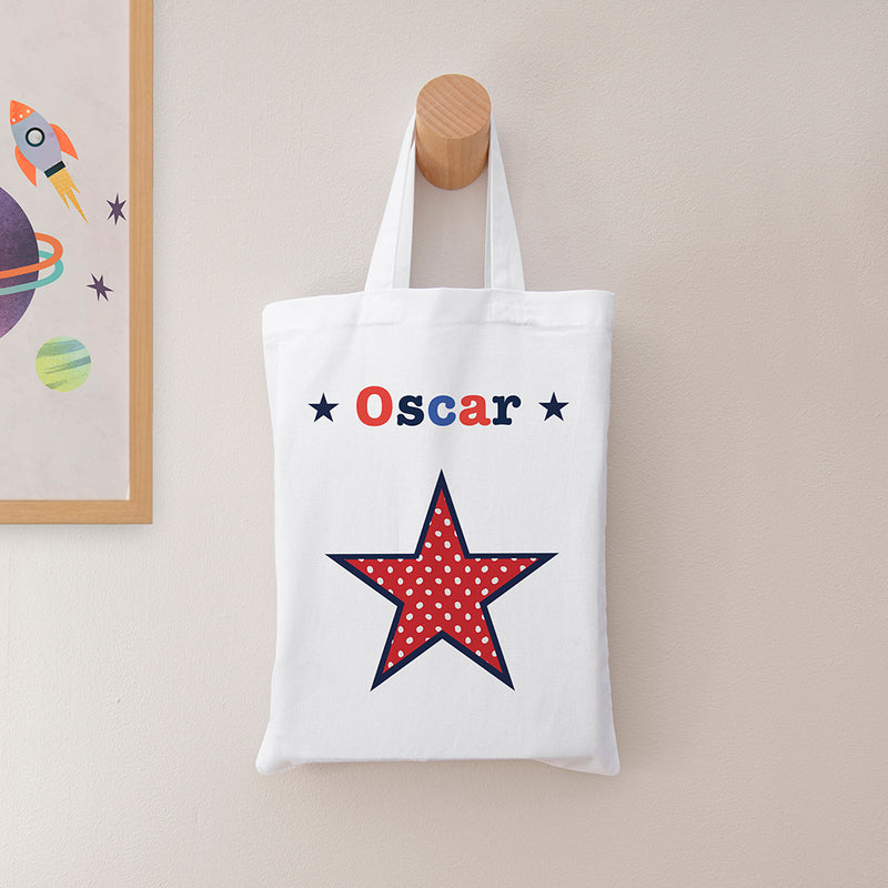 Personalised Boy's Fabric Party Bag