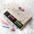 Personalised Kid's Circus Tent Colouring Set
