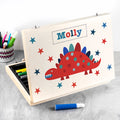 Personalised Kid's Dinosaur Colouring Set