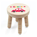 Personalised Kid's Cute Car Wooden Stool