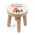Personalised Kid's Reindeer Wooden Stool