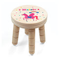 Personalised Kid's Unicorn Wooden Stool