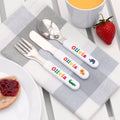Personalised Kids Noah's Ark Metal Cutlery Set