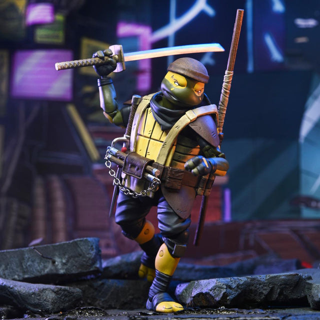 TMNT (Comic Book Series): Yi Re-Evolution Teenage Mutant Ninja Turtles NECA Ultimate 7 Scale Action Figure, packaging shot