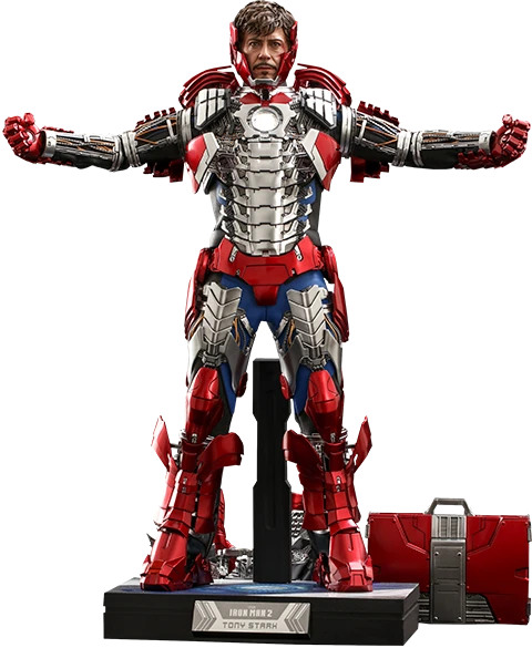 Hot Toys Iron Man Tony Stark (Mark V Suit Up) 1/6th Scale Deluxe Figure