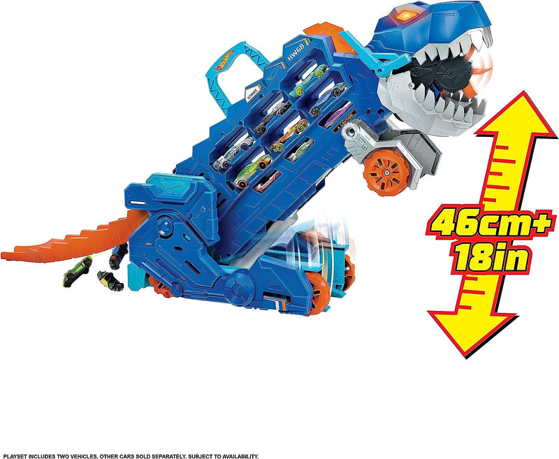 Hot Wheels City Ultimate T Rex Transporter Playset - Image 7