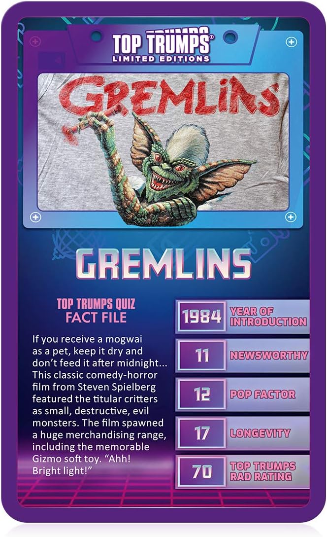 Top Trumps Limited Edition 1980's Card Game