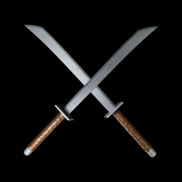 TMNT Leonardo Retro Katana Swords Costume Accessory