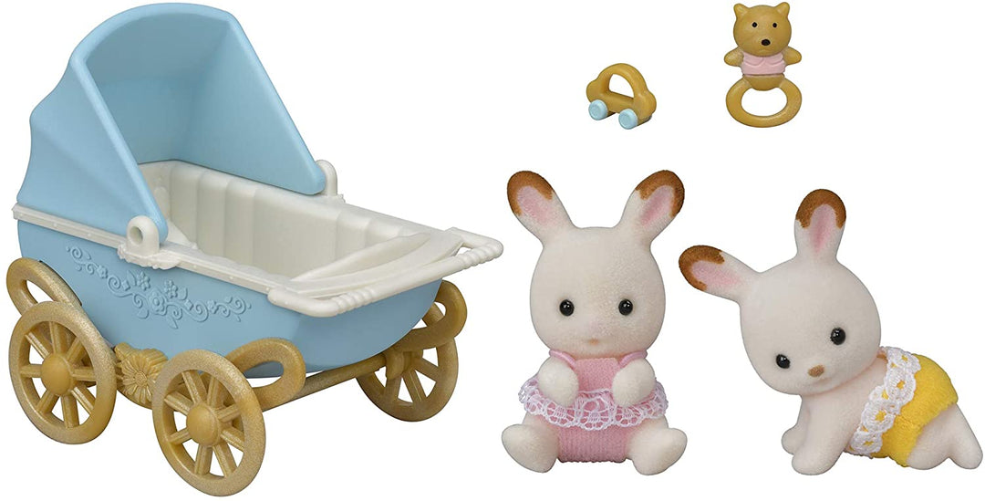 Sylvanian Families Chocolate Rabbit Twins Set