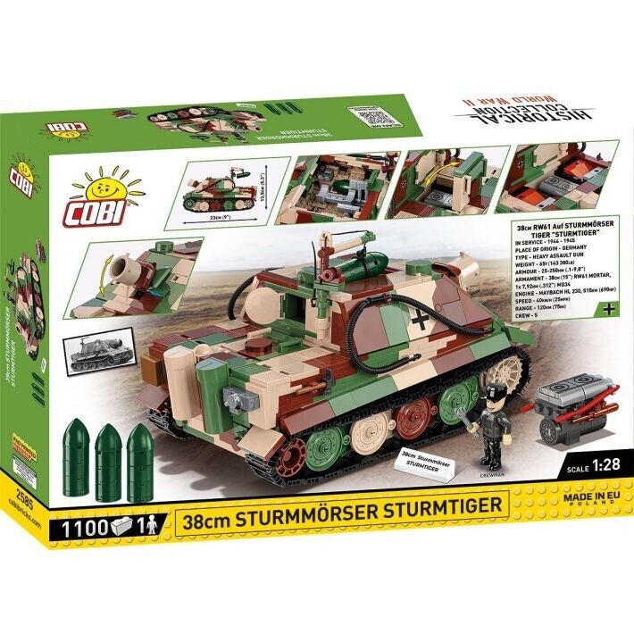 Cobi 2585 World War II Sturmmorser Tiger 1100 pcs