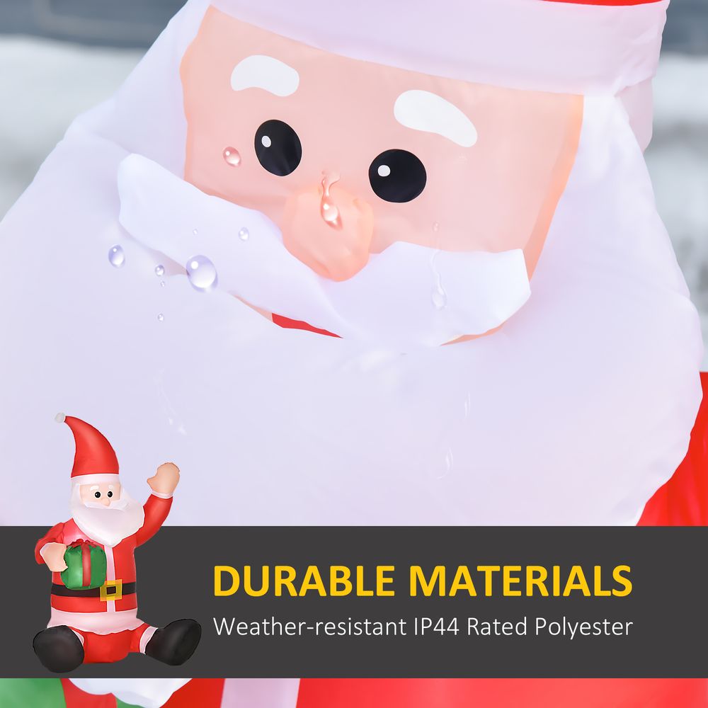 4ft Inflatable LED Santa Claus