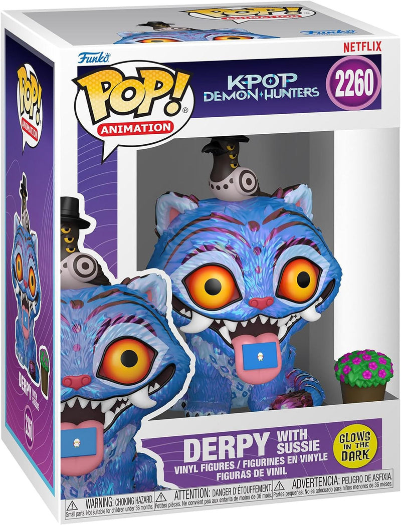 Funko Pop Animation: KPop Demon Hunters - Derpy with Sussie (Glow in the Dark), packaging shot