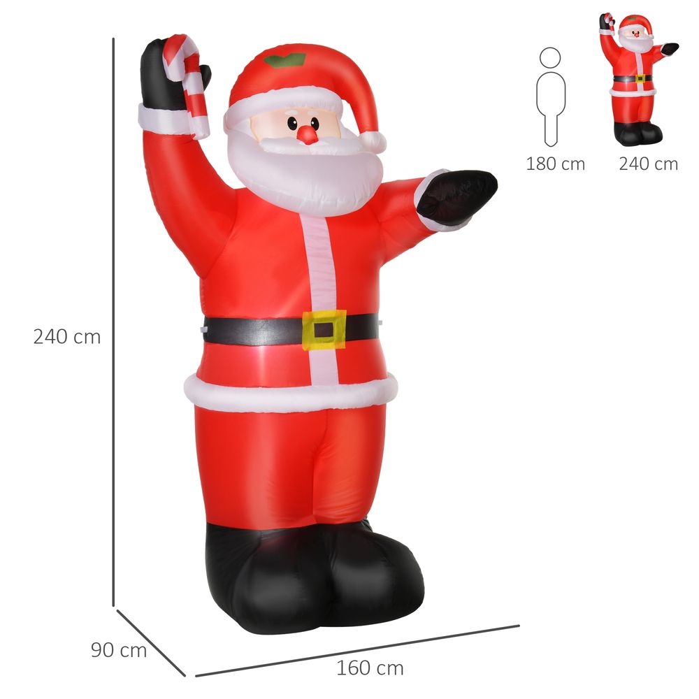 240cm Inflatable Santa Claus Decoration