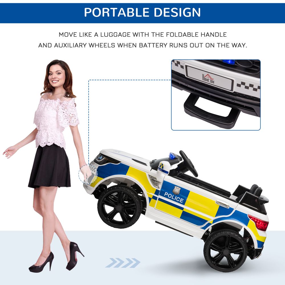 Police Car 12V Kid Electric Ride On Car