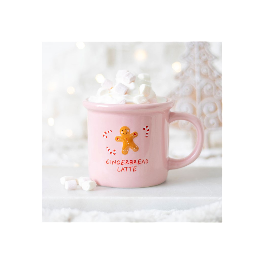 Pink Gingerbread Latte Mug