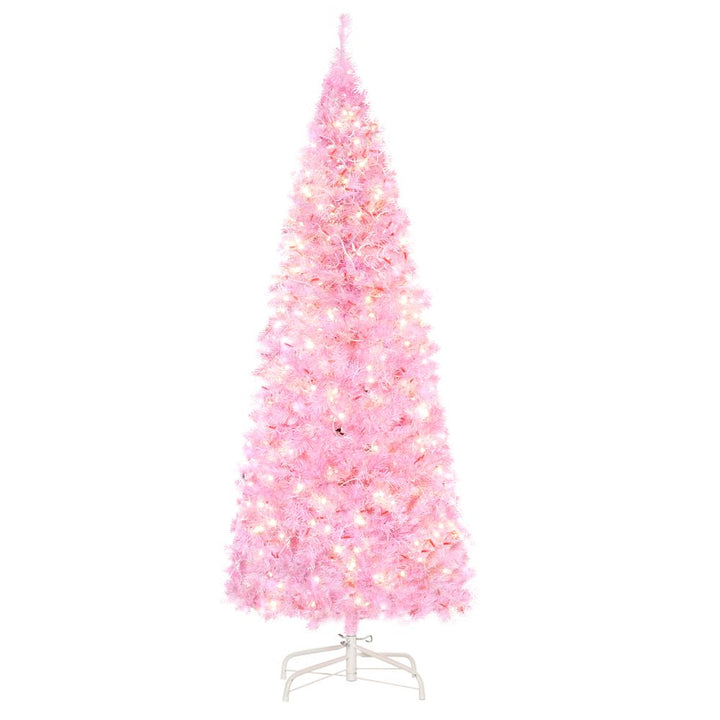 5ft Prelit Artificial Christmas Tree (Pink)