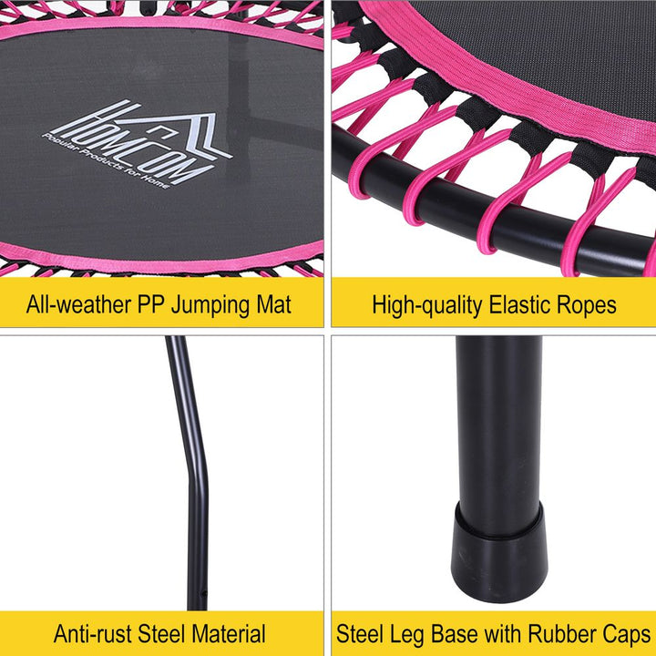 Trampoline With Adjustable Handle (Pink)