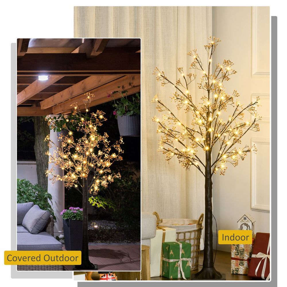 5ft Artificial Tree with Warm White LED Lights