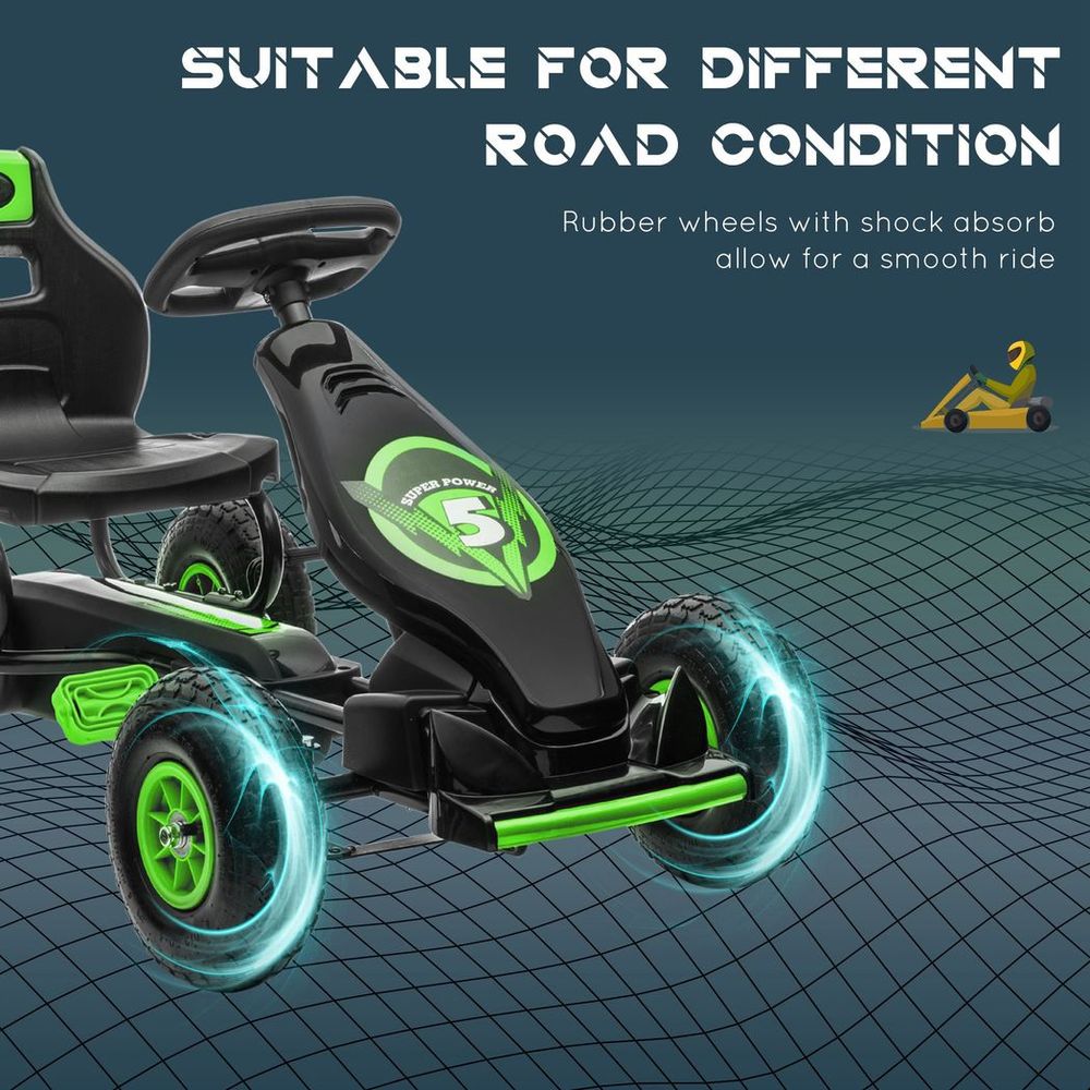 Kids Pedal Go Kart (Green)