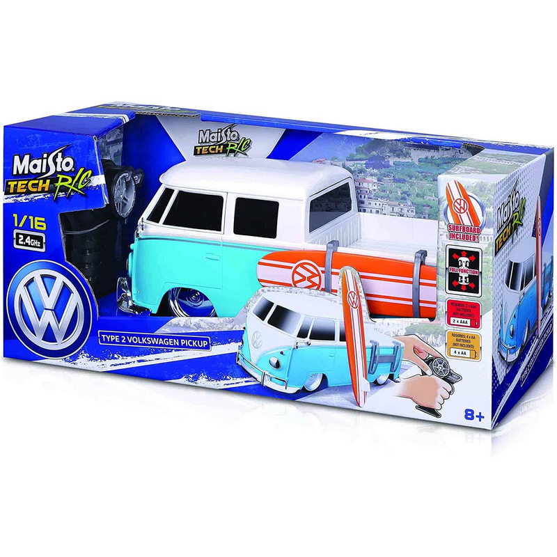 Volkswagen 1:16 Pick Up Truck With Surfboard, alternate view