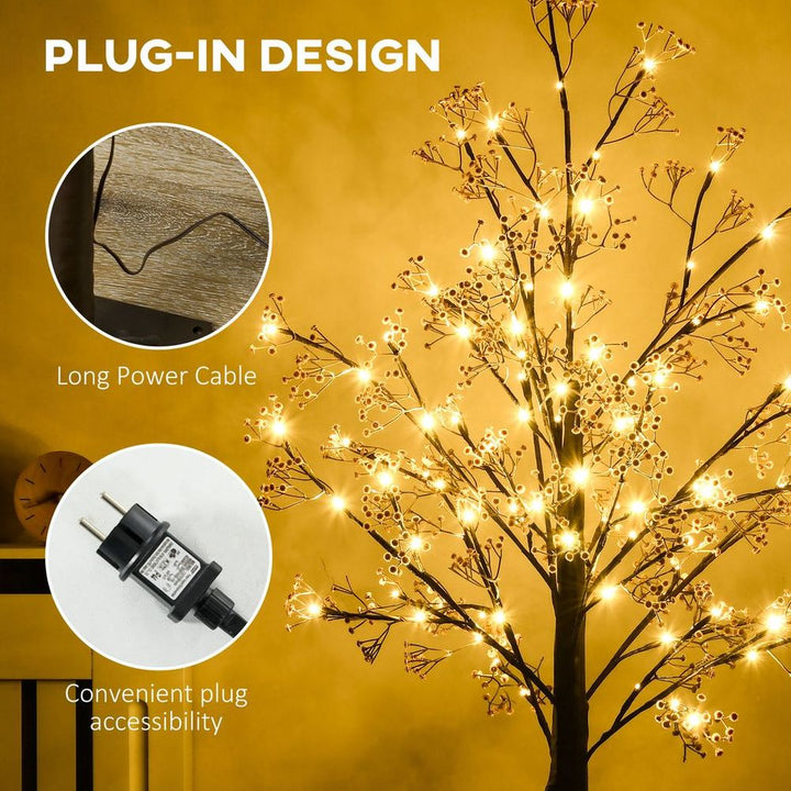 5ft Artificial Tree with Warm White LED Lights