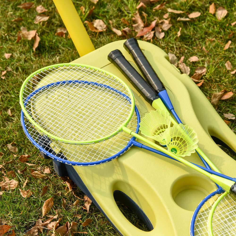 Foldable Badminton Net Set With Rackets