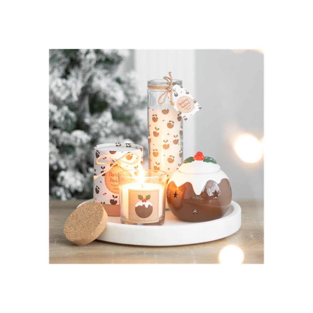 Christmas Pudding Advent Tube Candle