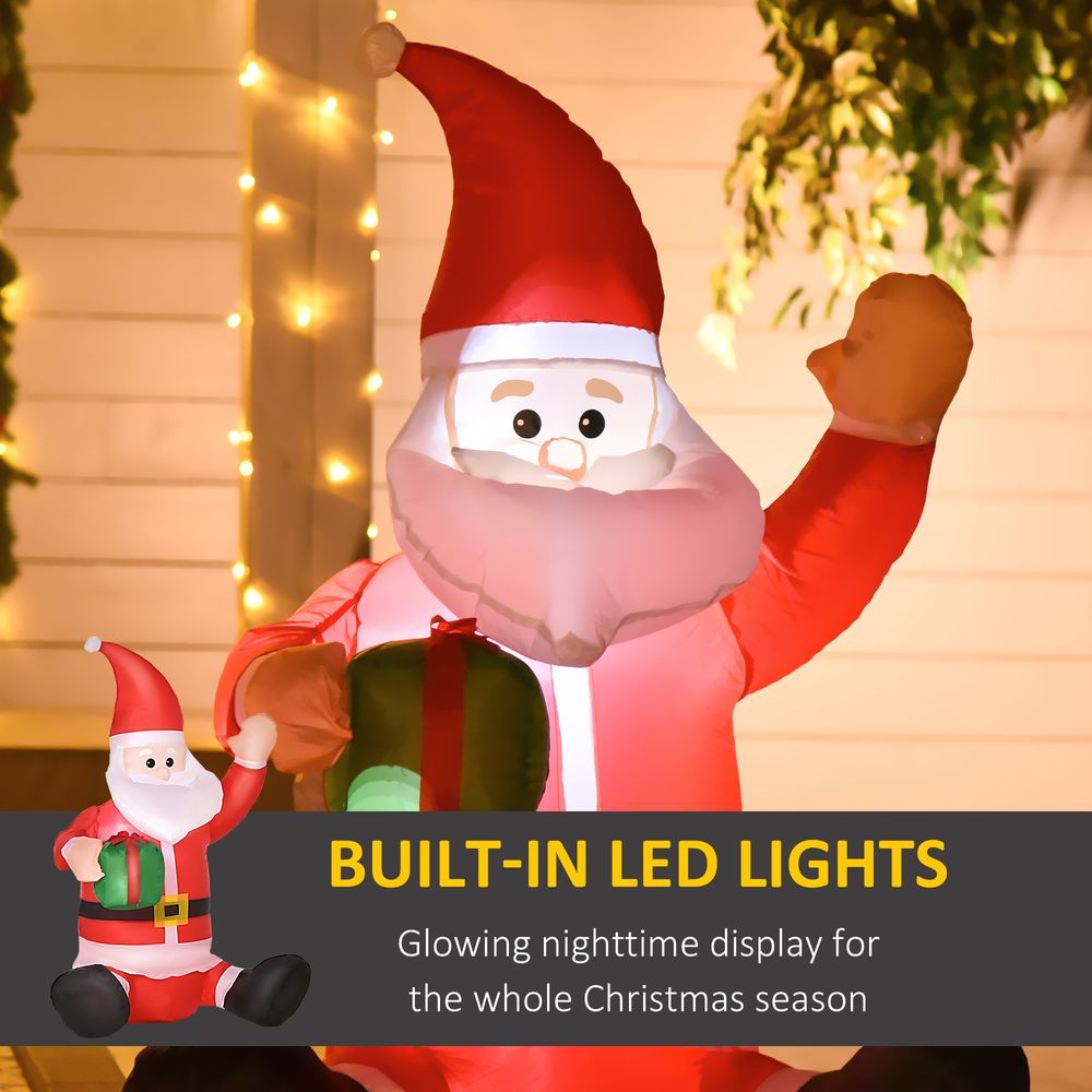 4ft Inflatable LED Santa Claus