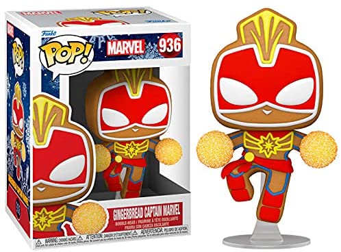 Gingerbread Captain Marvel Holiday Funko POP!Vinyl Figure