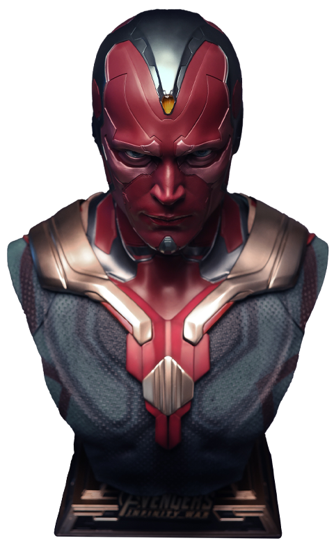 Queen Studios Marvel Avengers Life Size Vision Bust