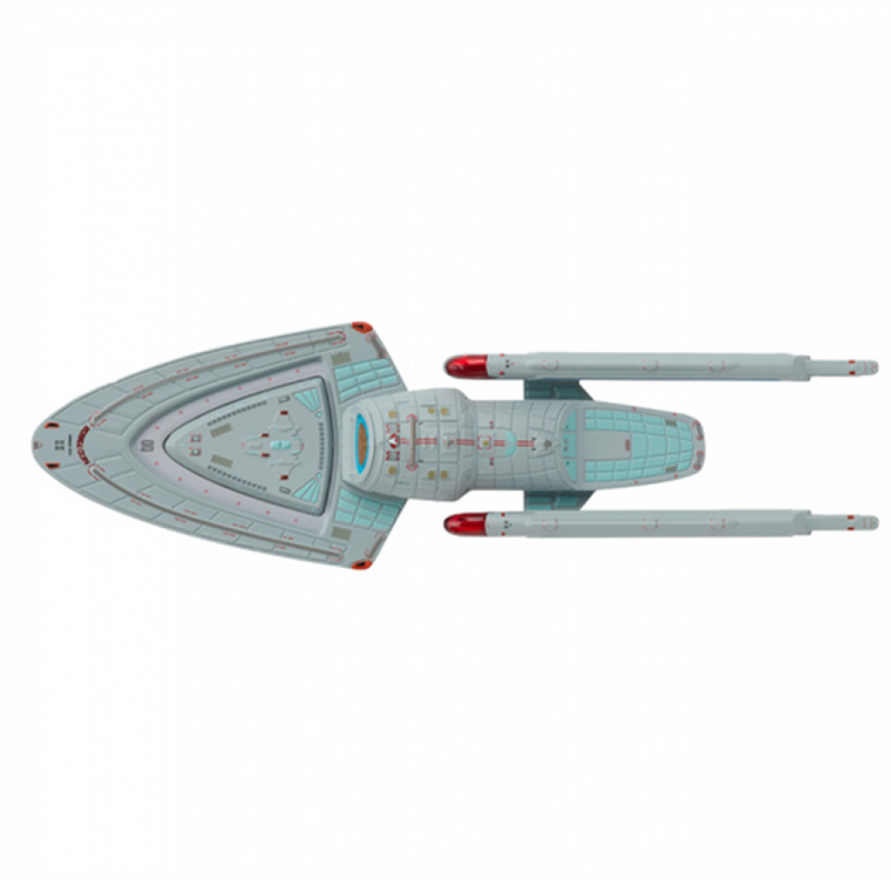 U.S.S. Voyager NCC-73602 (Sternbach concept) Model Diecast Ship BONUS ISSUE (Eaglemoss / Star Trek), rear view