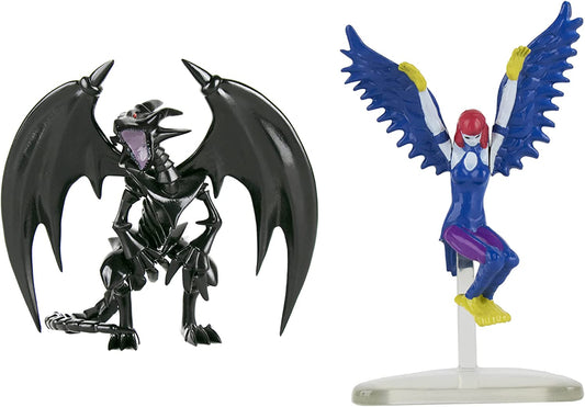 Yu Gi Oh Articulated Figure Set (Red Eyes Black Dragon & Harpie Lady)