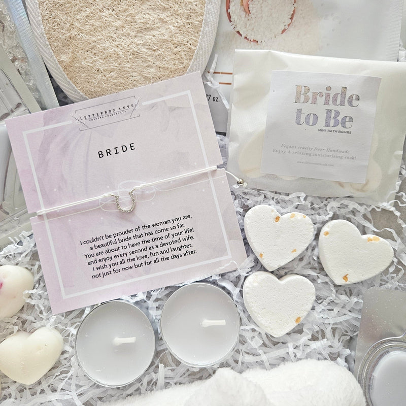 BRIDAL GIFT SET | BRIDE TO BE GIFTS, side angle