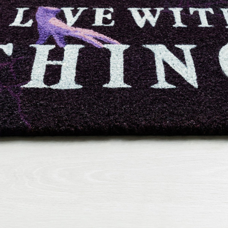 Wednesday Door Mat design detail