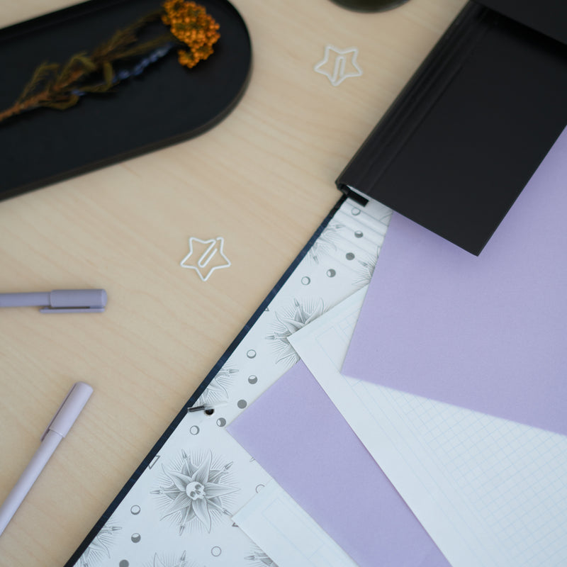 Wednesday File Folder design detail