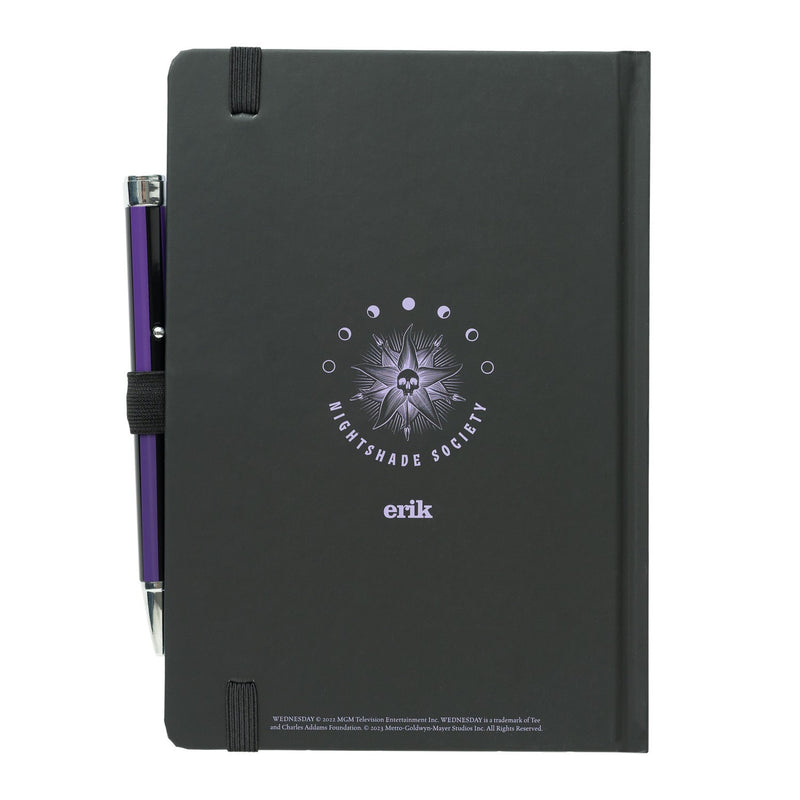 Wednesday Premium A5 Notebook with Projector Pen side angle