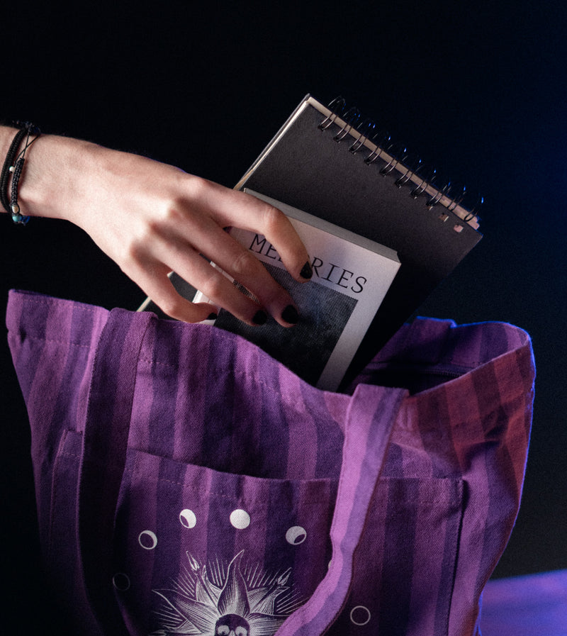 Wednesday Premium Tote Bag close up detail