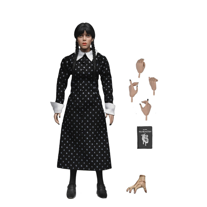 Wednesday Classic Dress 8" Clothed Action Figure front view